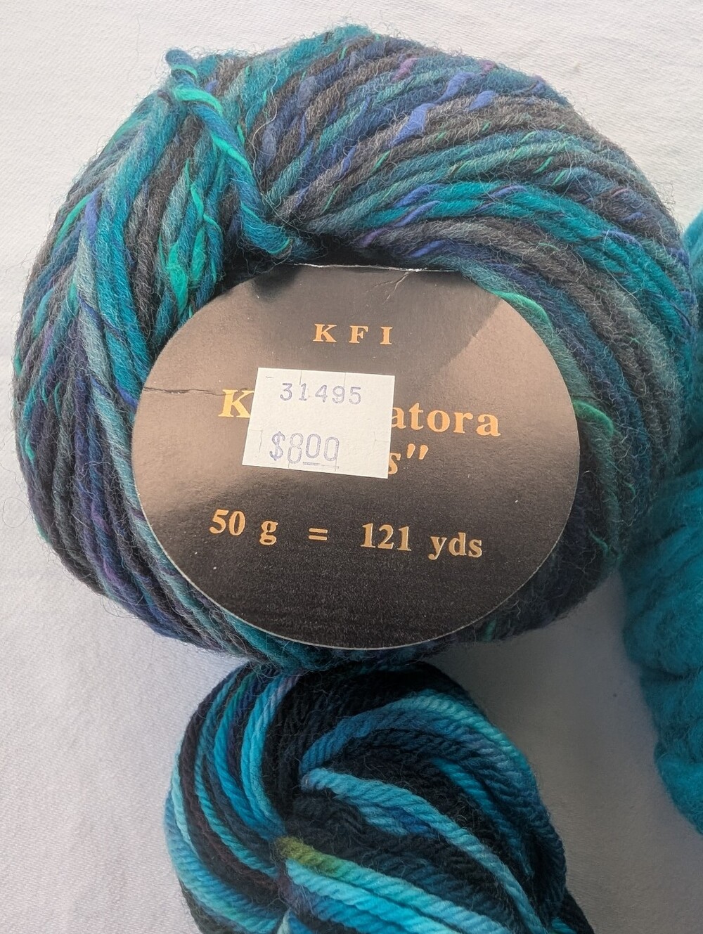 Lot Of Assorted Blue And Green Yarns - Wool Cotton Yak Alpaca Blends - Picture 2 of 16